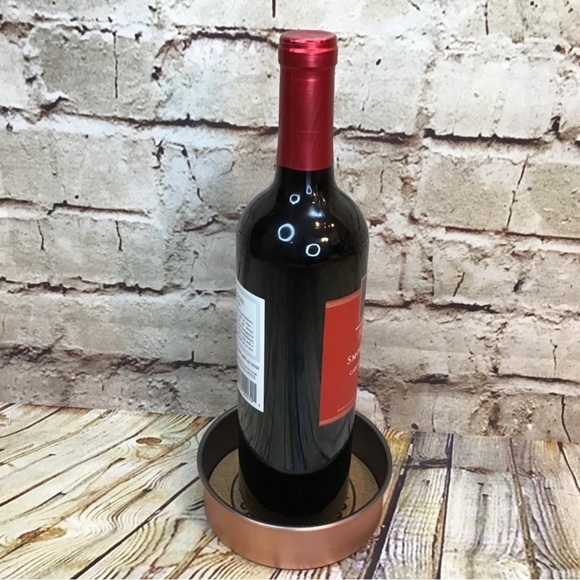 Levi's Strauss Co. Limited Edition Copper Finish Cork Lined Wine Bottle Coaster - Picture 3 of 9